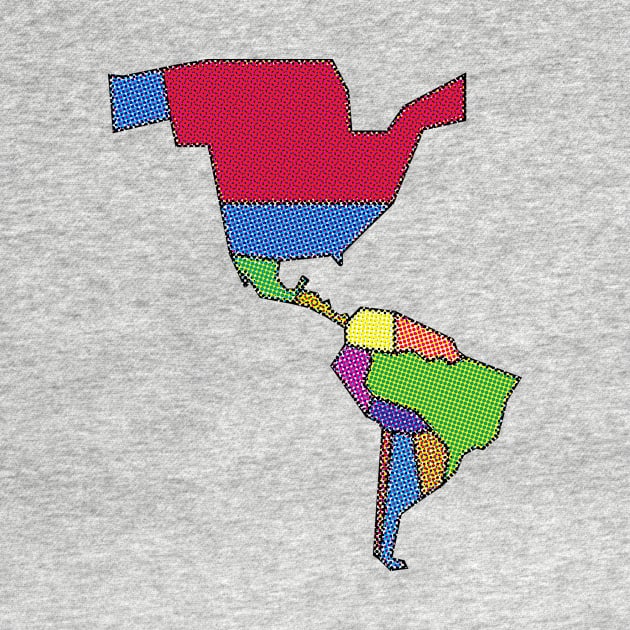 Map of the Americas by oscargml